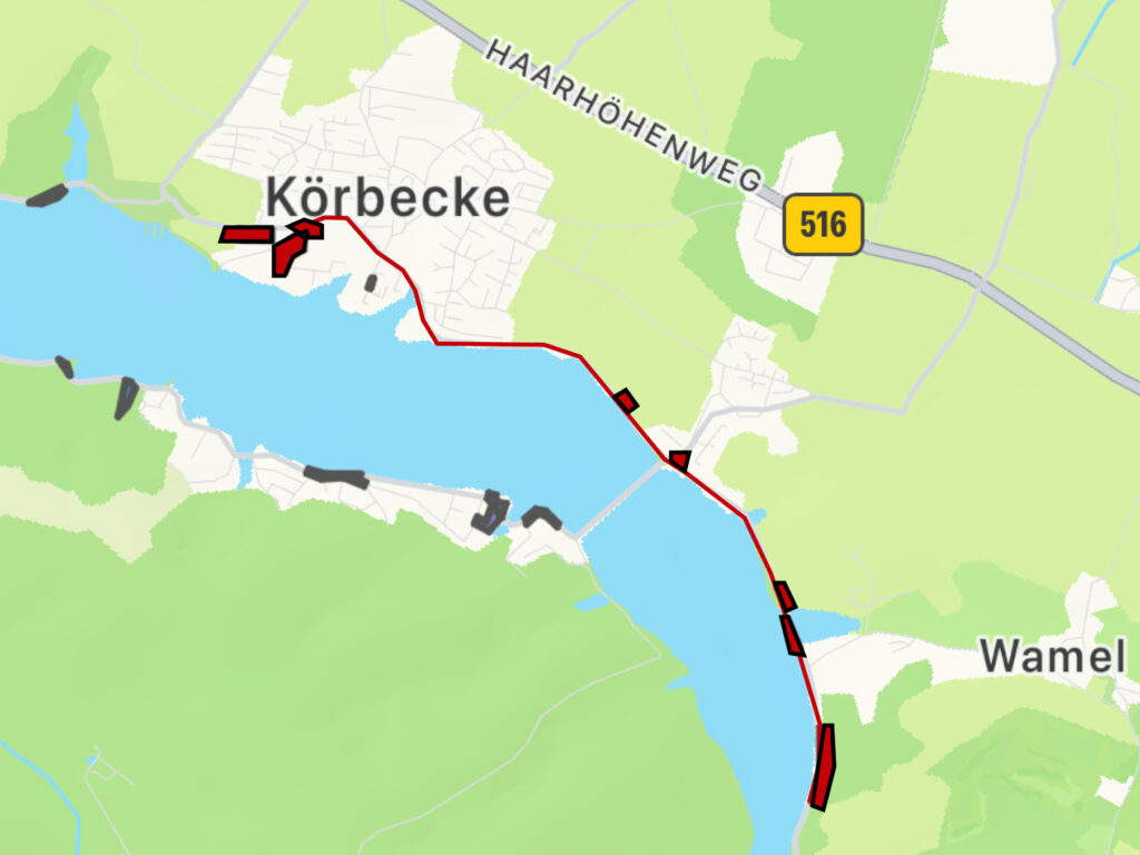 Sparkassen Firmenlauf Soest am 01.07.2026 Parken am Möhnesee Karte mit mobilet App 